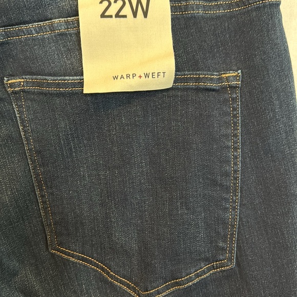 NWT Warp &‎ Weft Blue Dark Wash Portland Boot Cut Jean in Size 22W - Picture 8 of 13